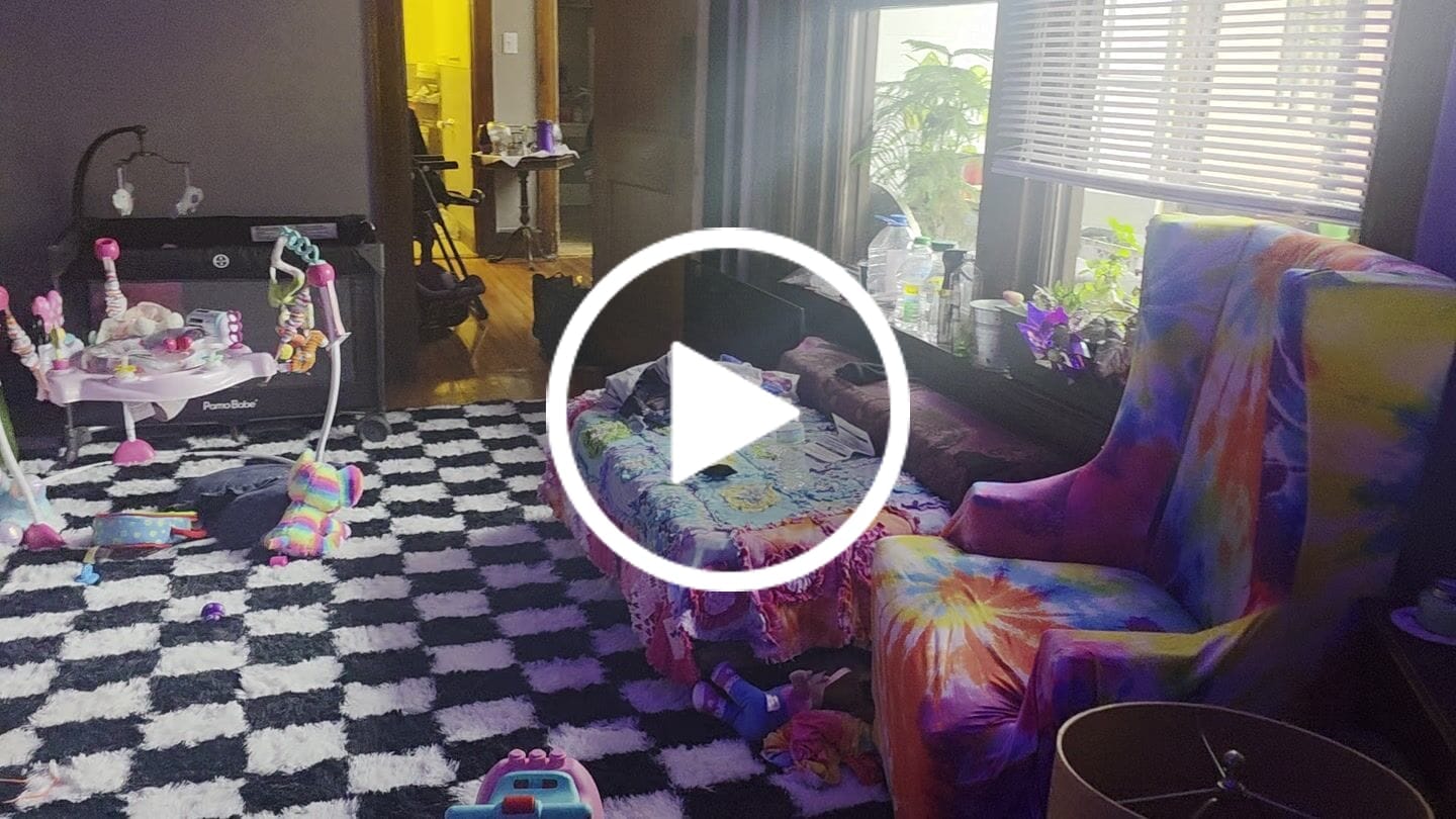 Customer video review of Tie Dye Print Sofa Cover