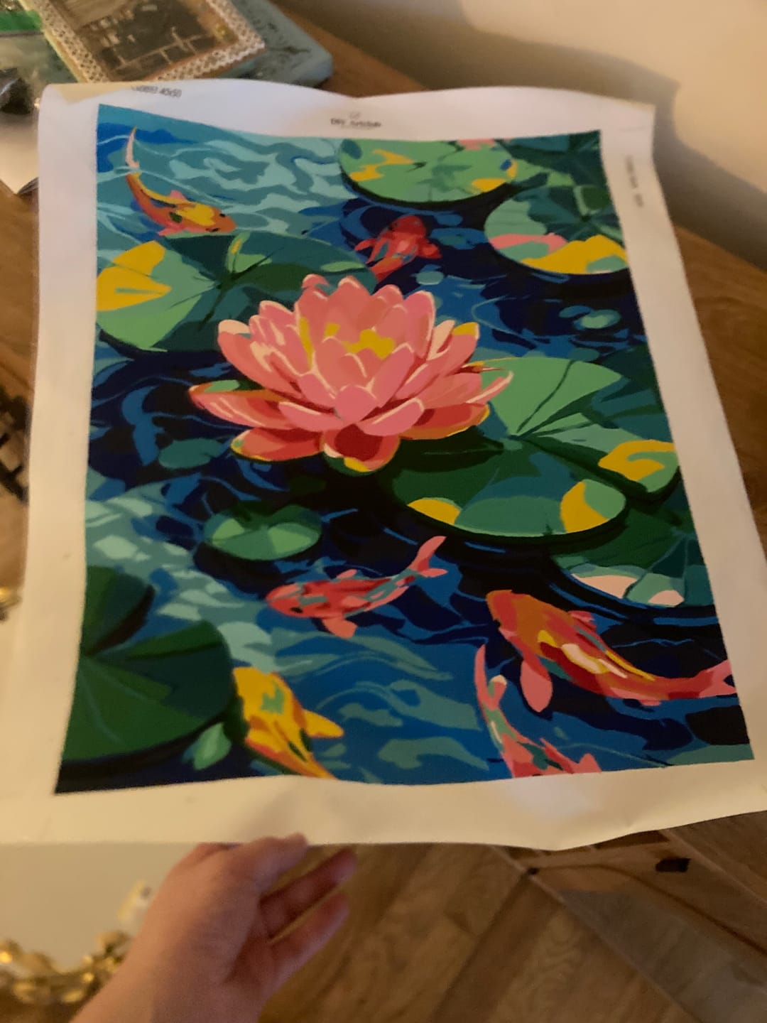 Customer photo review of A Lotus bloom | Paint by Number
