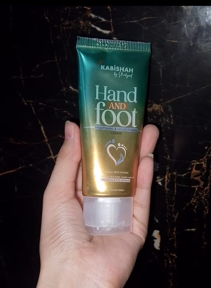 Customer photo review of Hand & foot Brightening and Moisturizing Cream