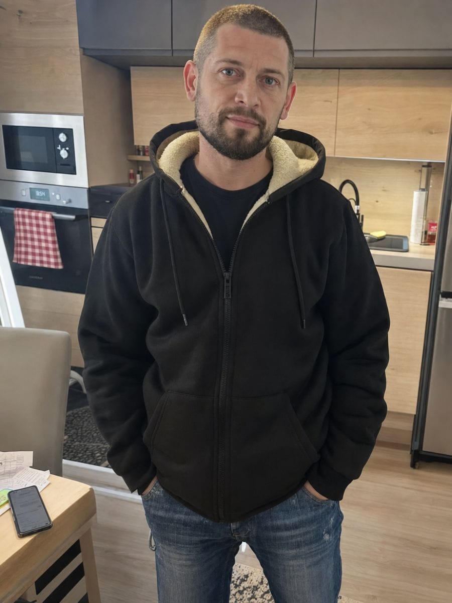 Customer photo review of Warmer Zip-Hoodie - Herren