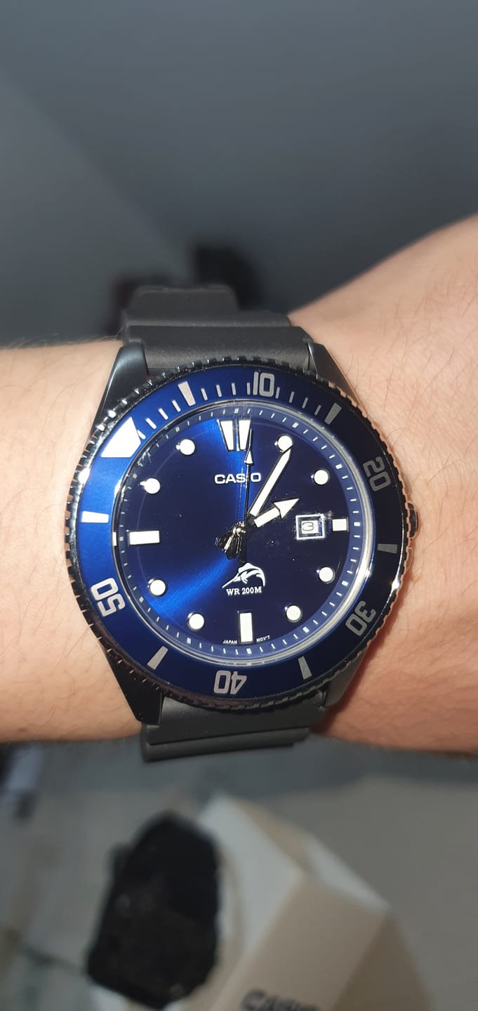 Customer photo review of Reloj Casio Submariner Marlin Duro MDV-106B-2AVCF Azul Buceo