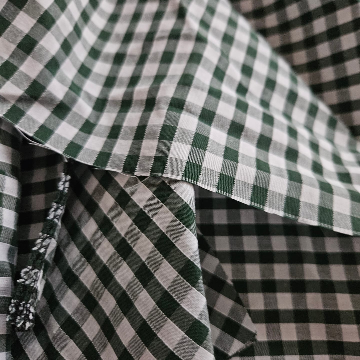 Customer photo review of 1/4 inch Gingham Polycotton Fabric