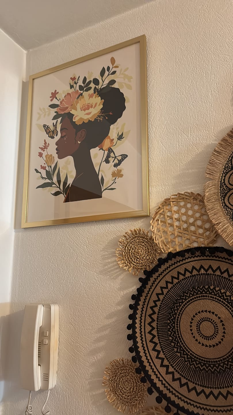 Customer photo review of Malen nach Zahlen - Afrikanische Blumendame
