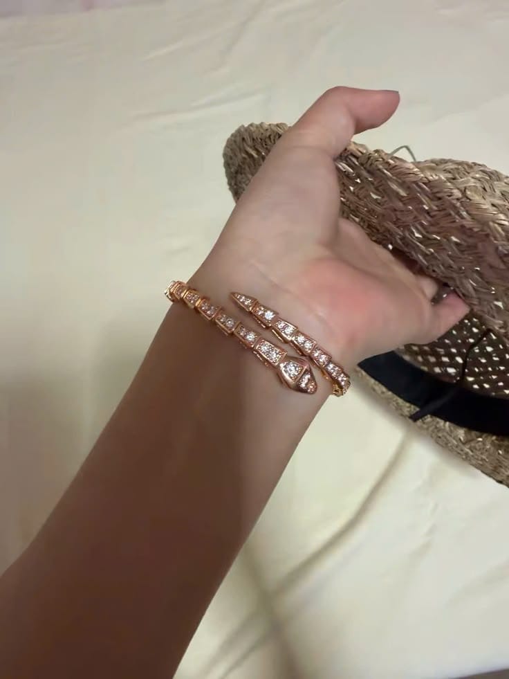 Customer photo review of Serpenti Coiled Full-pavé Viper Bracelet