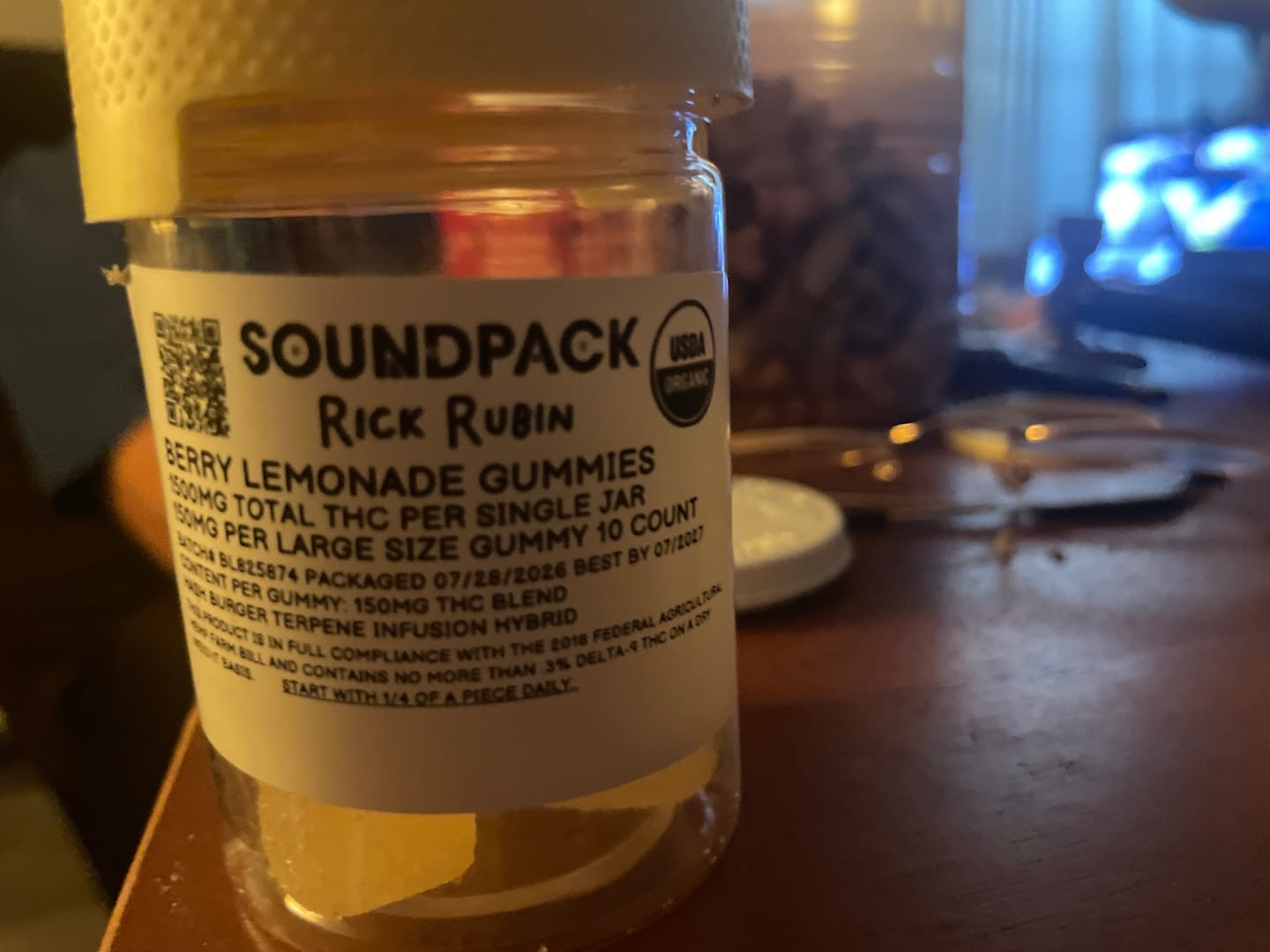 Customer photo review of Berry Lemonade THC Gummies Hash Burger Terpene Infused 1500mg