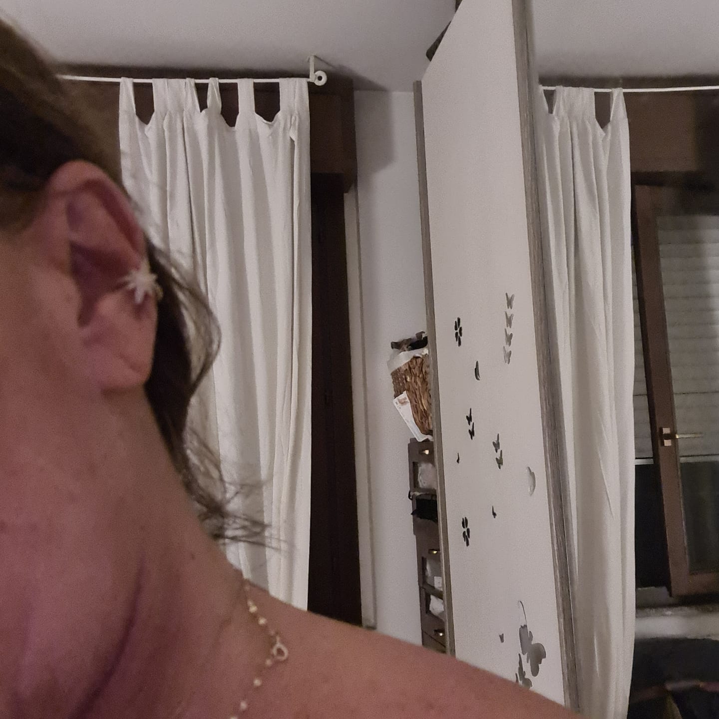 Customer photo review of Orecchino Ear Cuff Stellina Zirconi