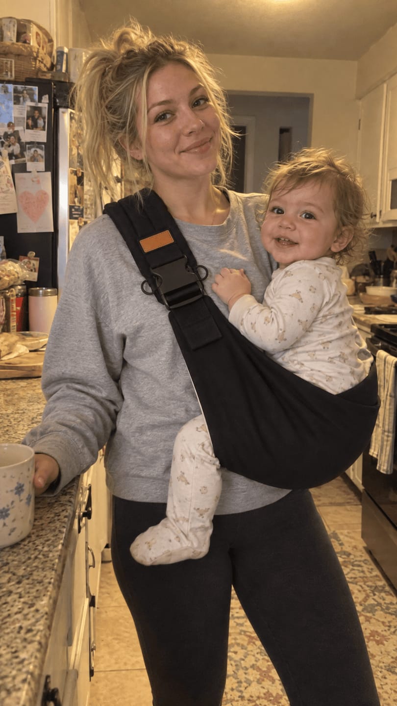Customer photo review of Portabebé Compacto Ajustable