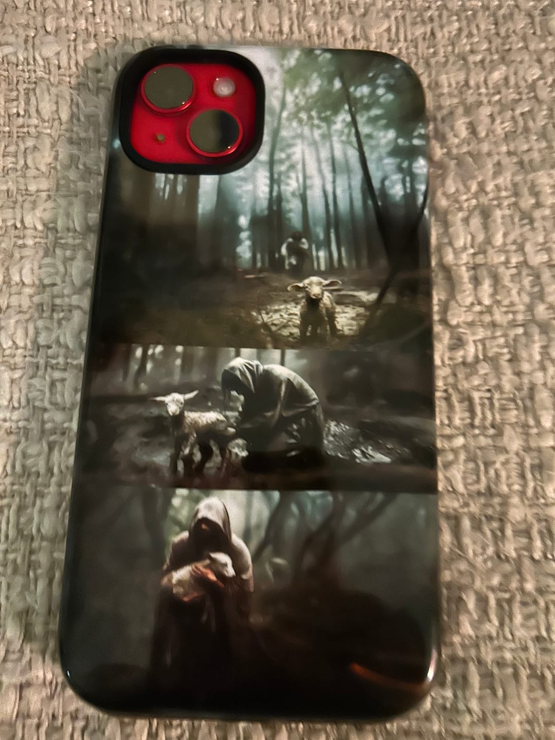 Customer photo review of (No Text) He Ran, He Rescued, He Carried Phone Case