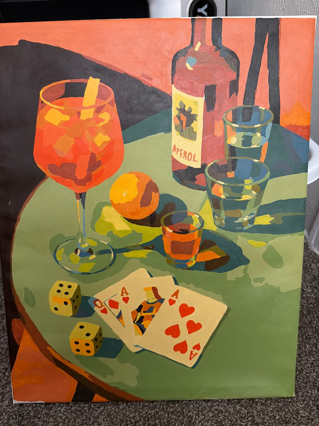 Customer photo review of Drink & Play | Paint by Number
