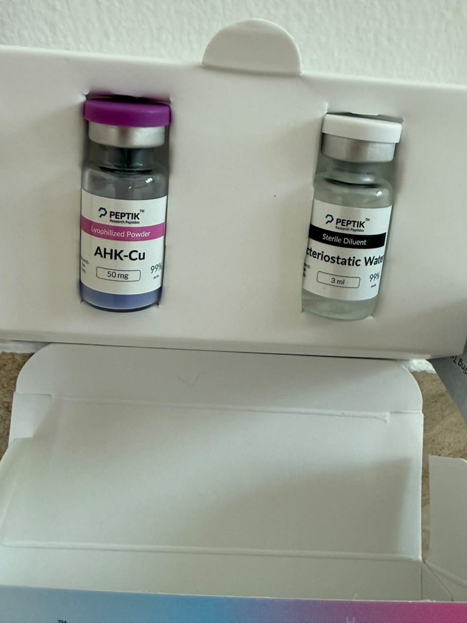 Customer photo review of AHK-Cu 50mg Vial