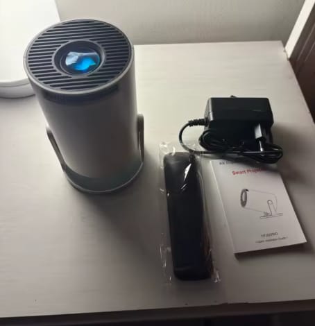 Customer photo review of Big-Screen Crochet Projector
