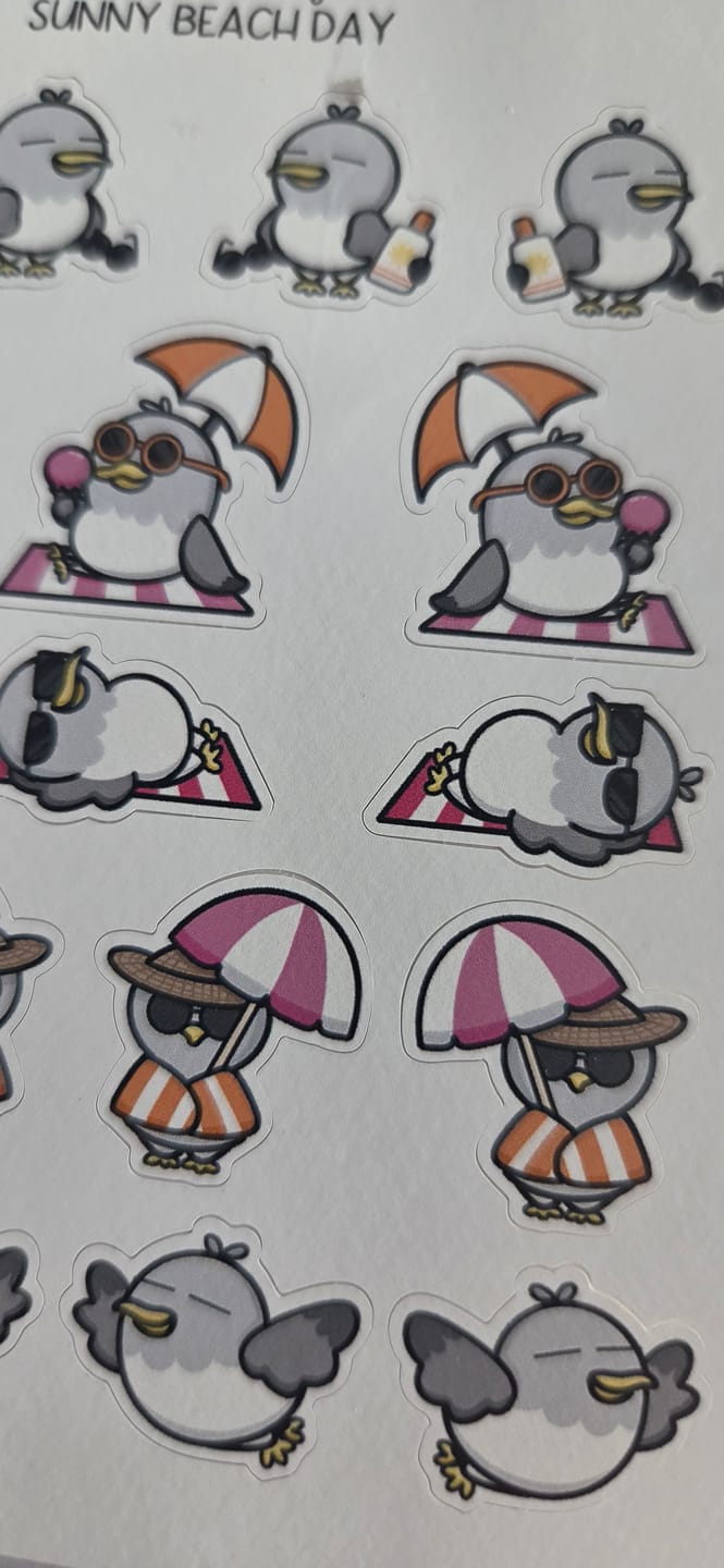 Customer photo review of Sandcastle Fun Planner Stickers