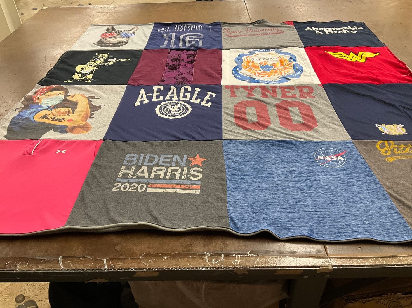 Customer photo review of Project Repat T-Shirt Quilt