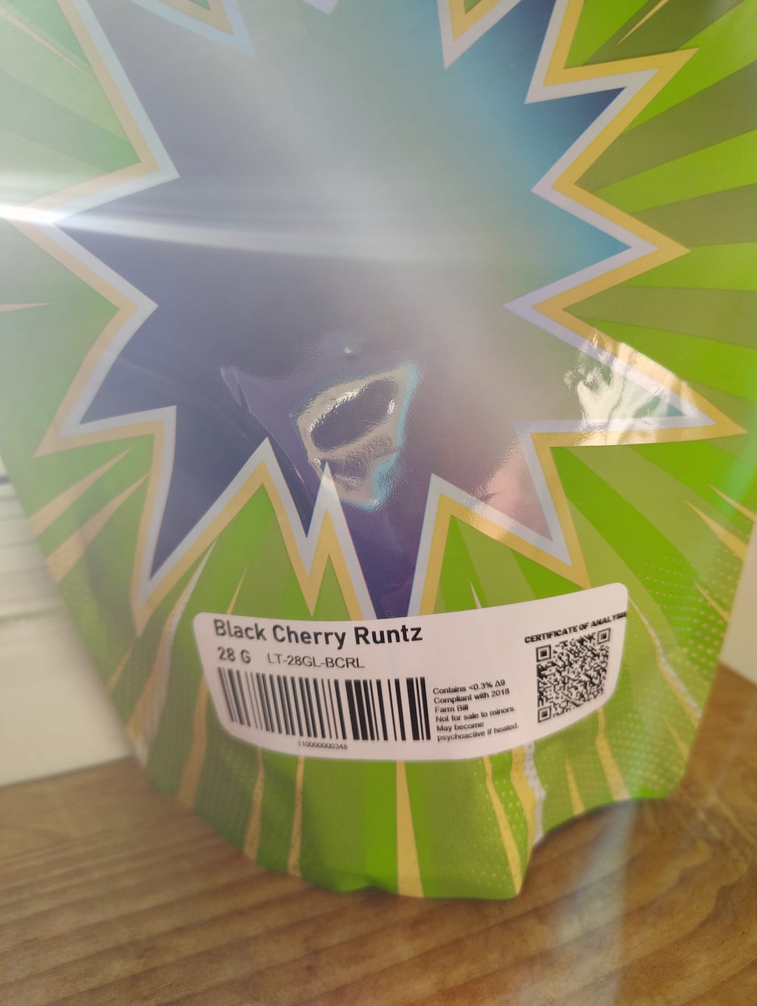Customer photo review of LITTLES BRAND - Black Cherry Runtz - 28 Grams Littles - Indica