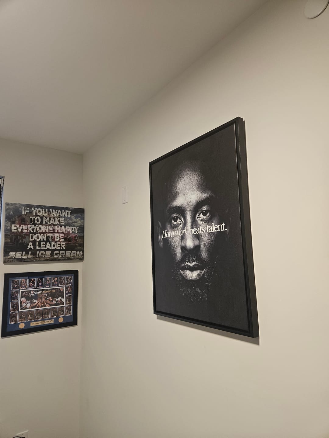 Customer photo review of Basketball Hard Work Beats Talent