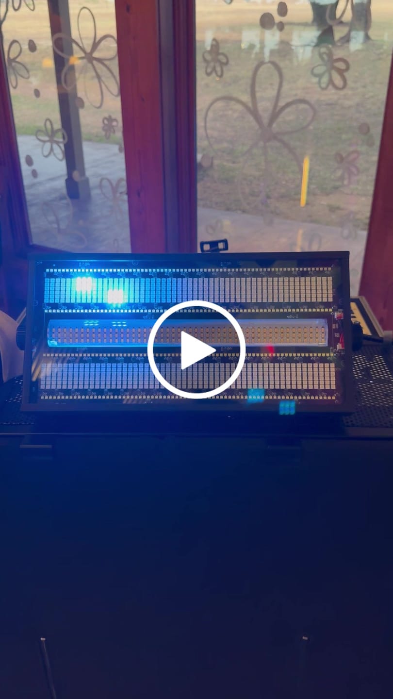 Customer video review of 800W RGB+W+A LED DJ Strobe Light Panel