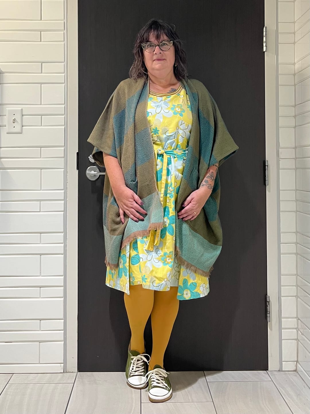 Customer photo review of NEW! Wool Poncho Trudi Joplin