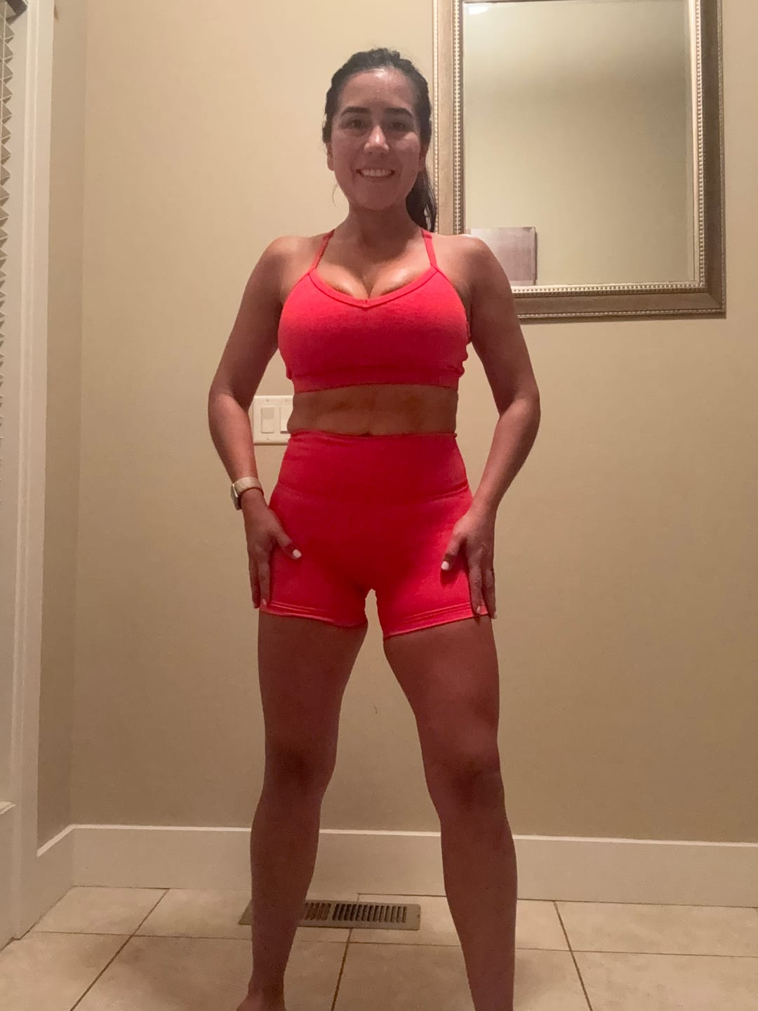 Customer photo review of BOLD Strappy Sports Bra