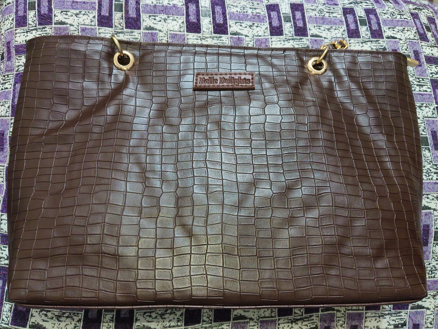 Customer photo review of Brown New Wave Tote Bag