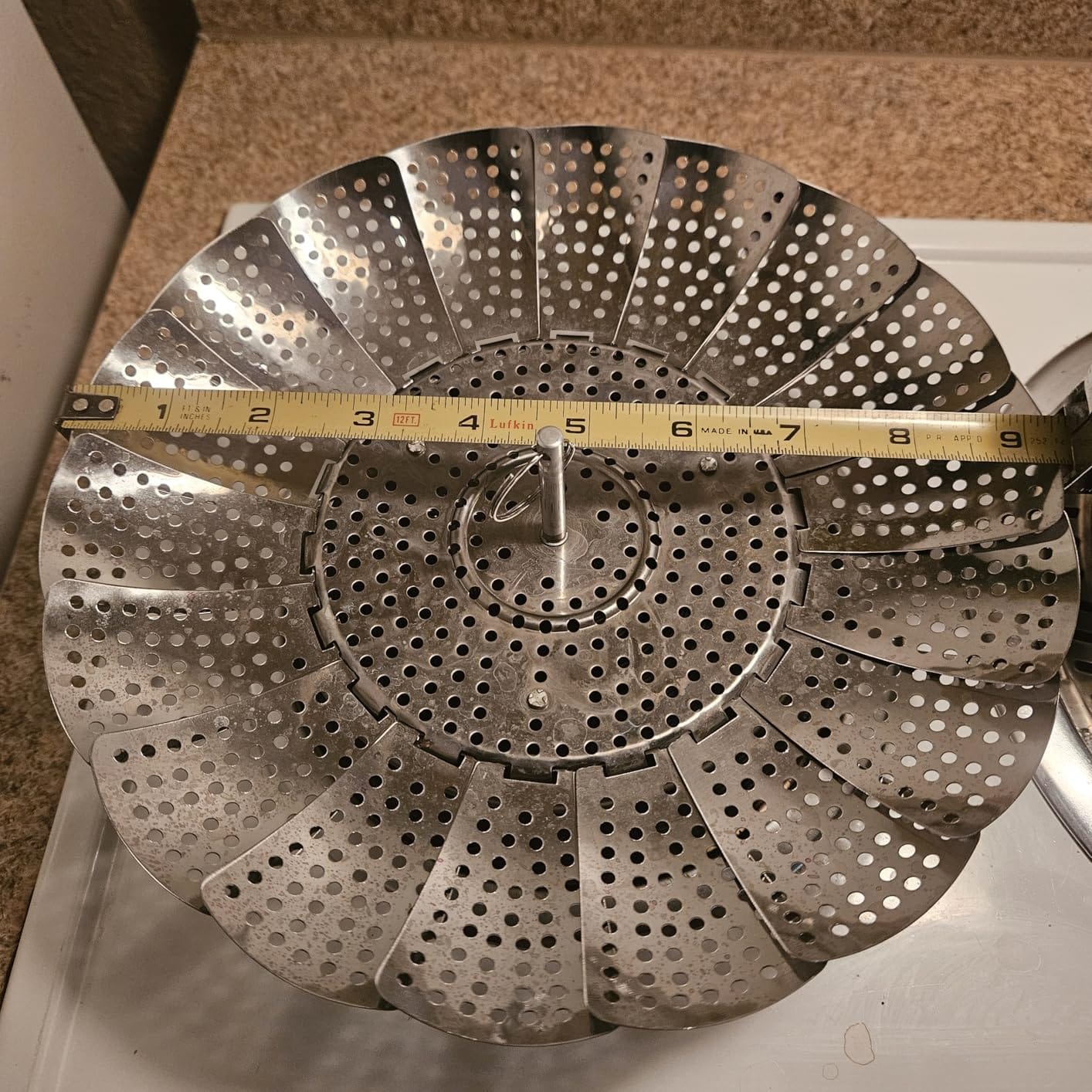 Customer photo review of SteamBloom™ Folding Steamer Basket: Turns Any Pot Into a Steamer