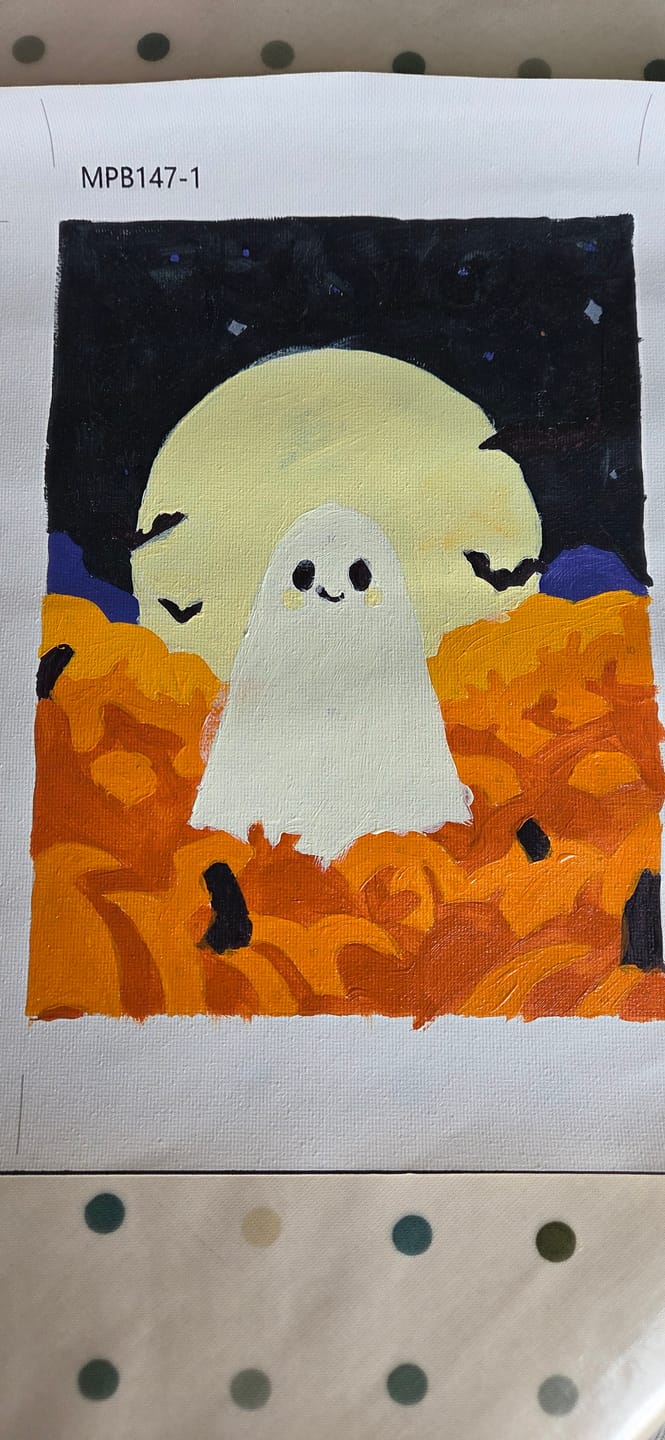 Customer photo review of 6 Mini Paintings - Spooky Autumn Set