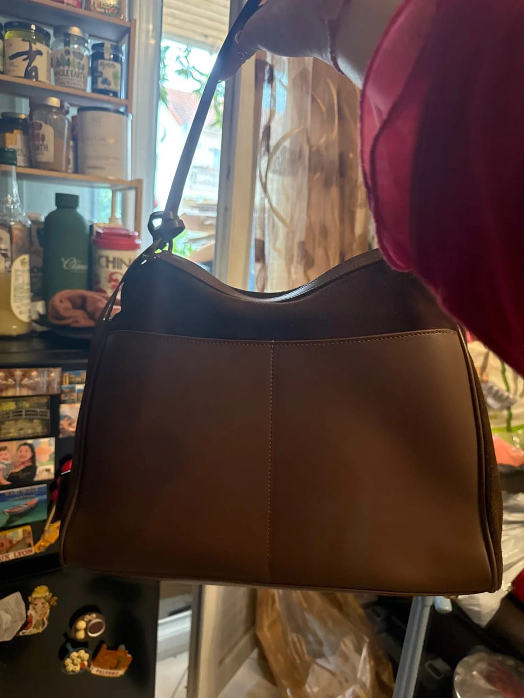 Customer photo review of KELIA - Grand Sac à Main Chic en Daim