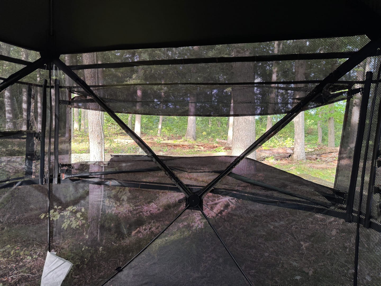 Customer photo review of FLASH SALE VisX/VisMax 270 Degree Ground Blind | See-Through Duck Blind & Portable Pop-Up Deer Blind | Camouflage Hunting Blinds & Best Budget Ground Options