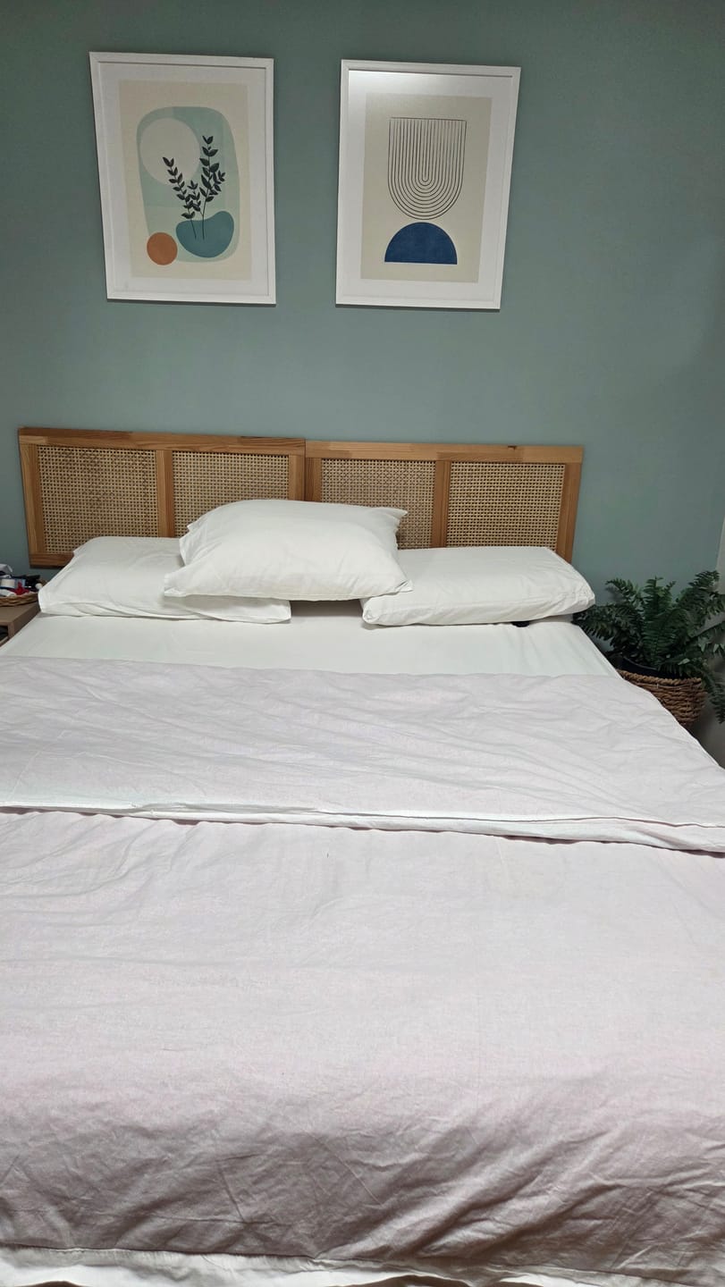 Customer photo review of סט מצעים מלא אקו – 100% כותנה חלקה – לבן