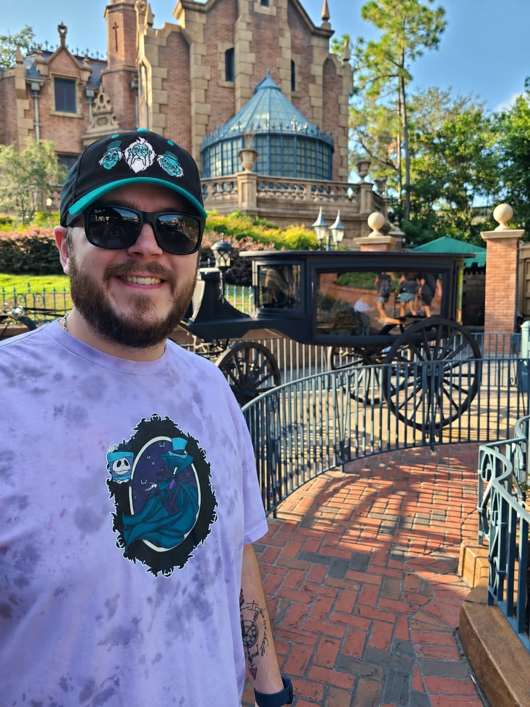 Customer photo review of Disney's Haunted Mansion "Hitching a Ride" – Dad Hat