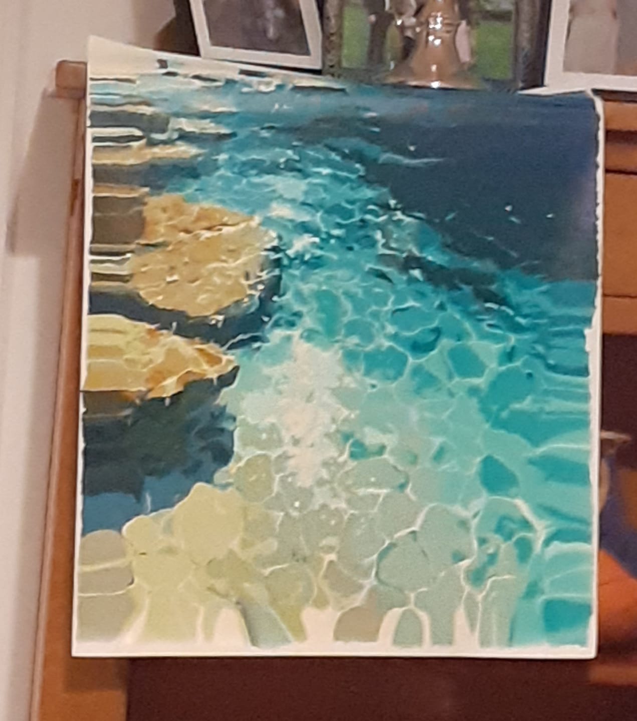 Customer photo review of Transparent waters | Paint by Number