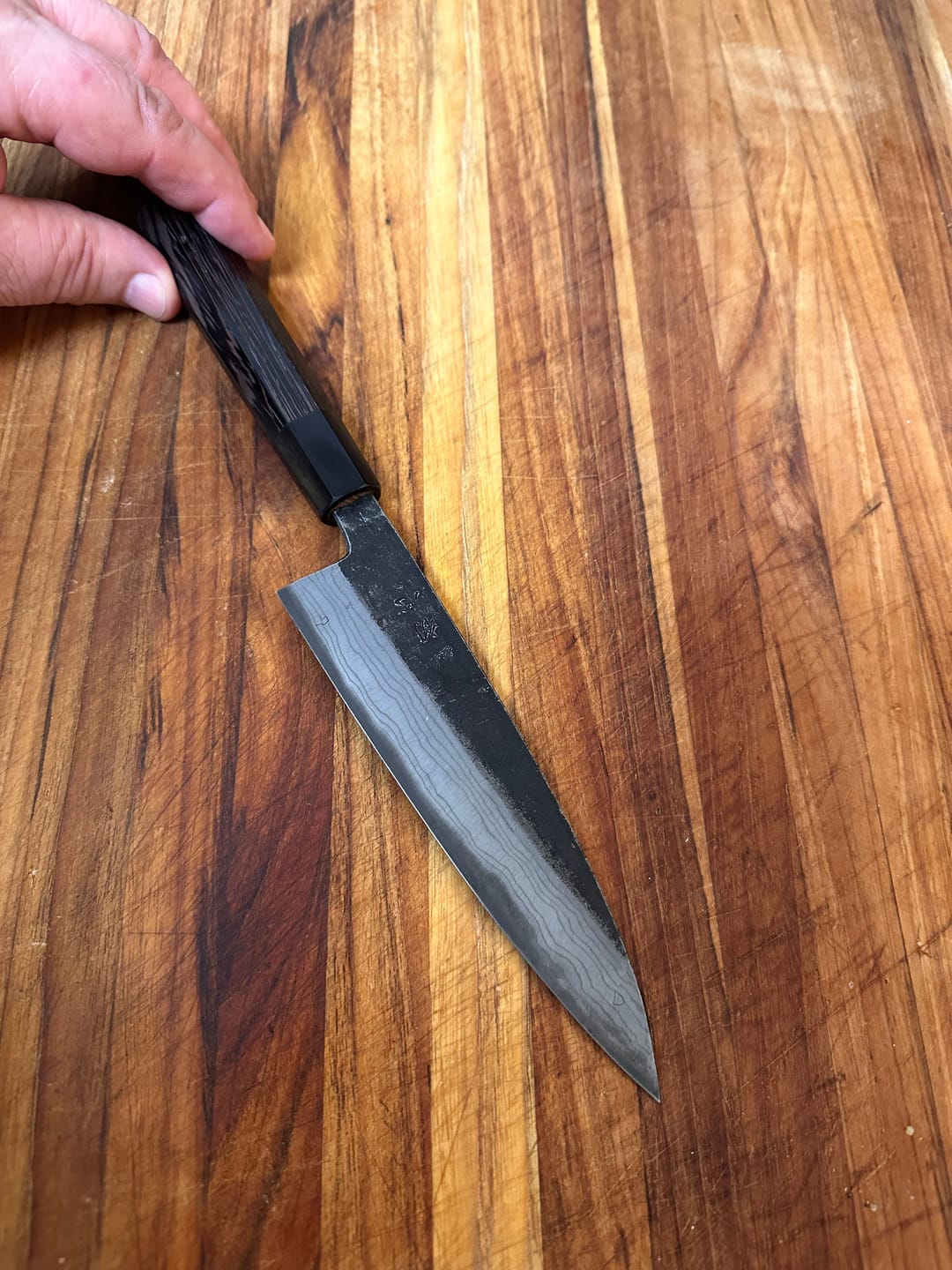 Customer photo review of Hatsukokoro Kurouchi Petty 150mm