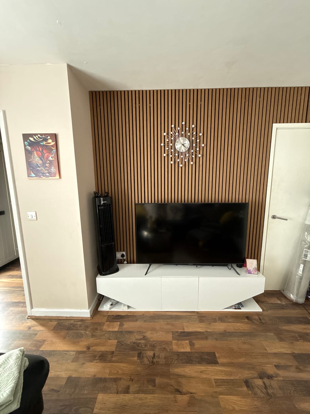 Customer photo review of Natural Oak Acoustic Wall Panel