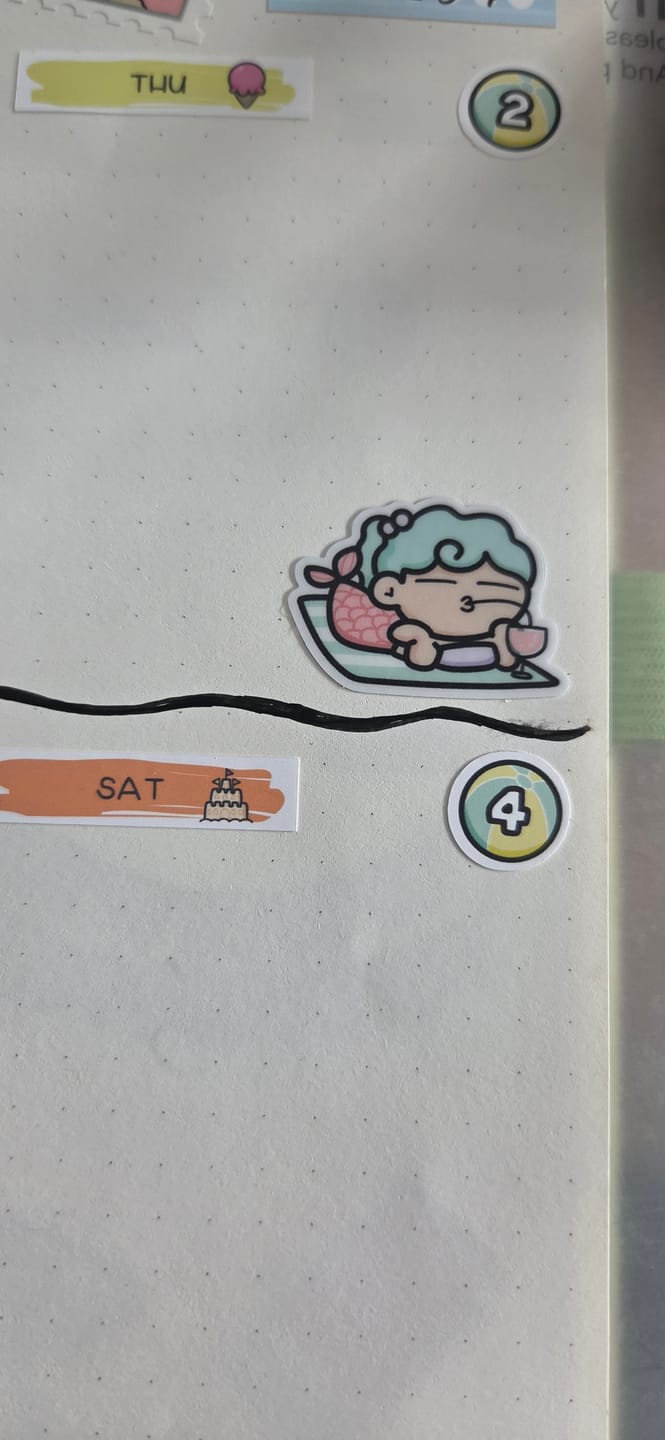 Customer photo review of Enjoy the Summer Sticker Sheet