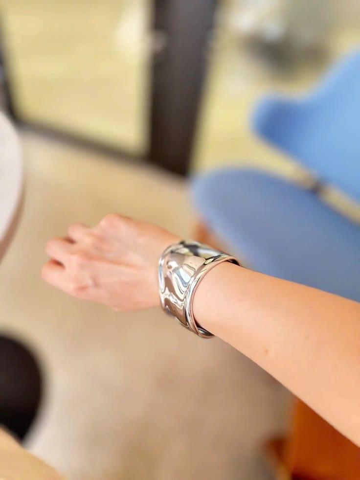 Customer photo review of Elsa Peretti Small Bone Cuff Bracelet