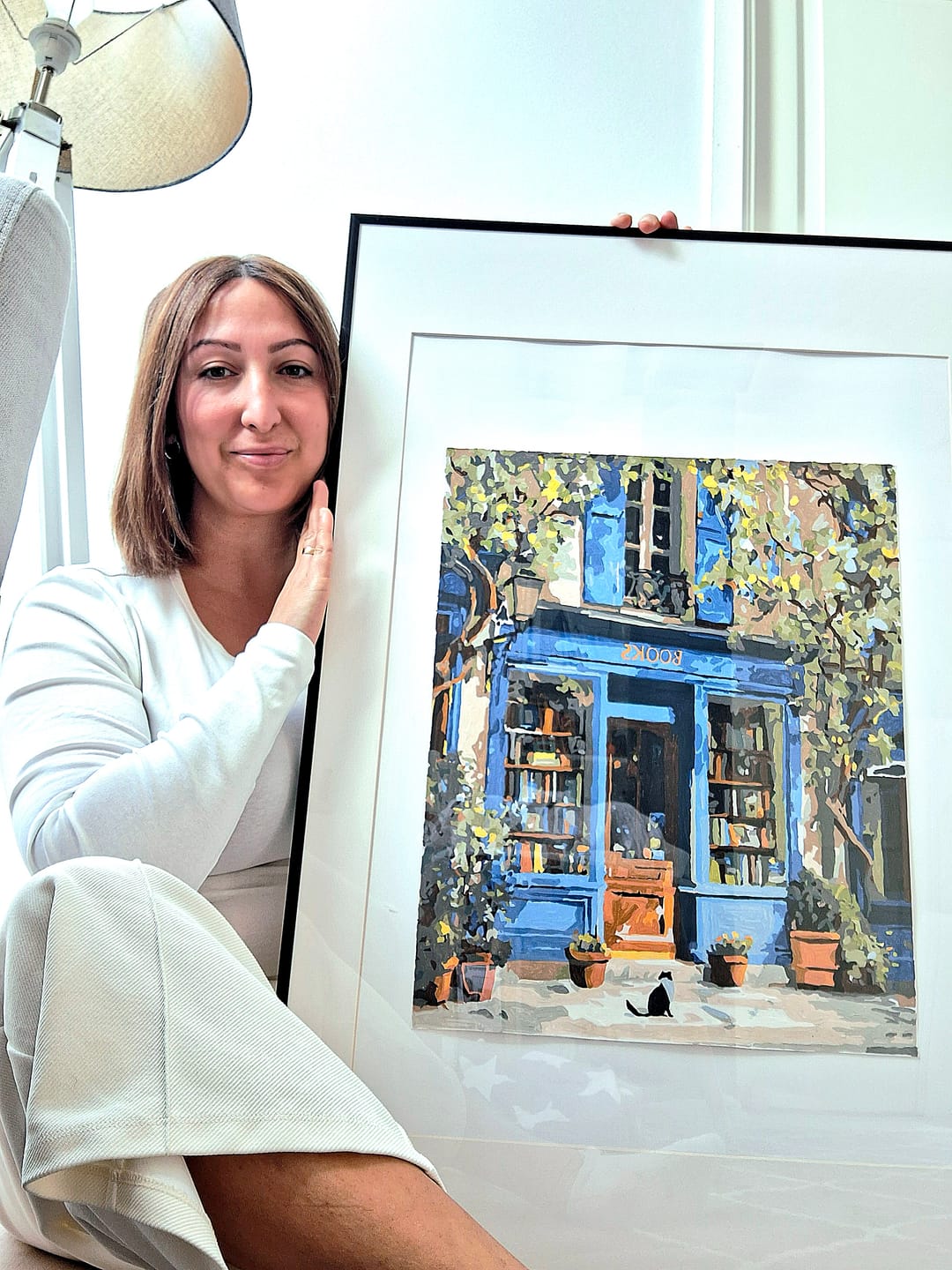 Customer photo review of Where books live | Paint by Number