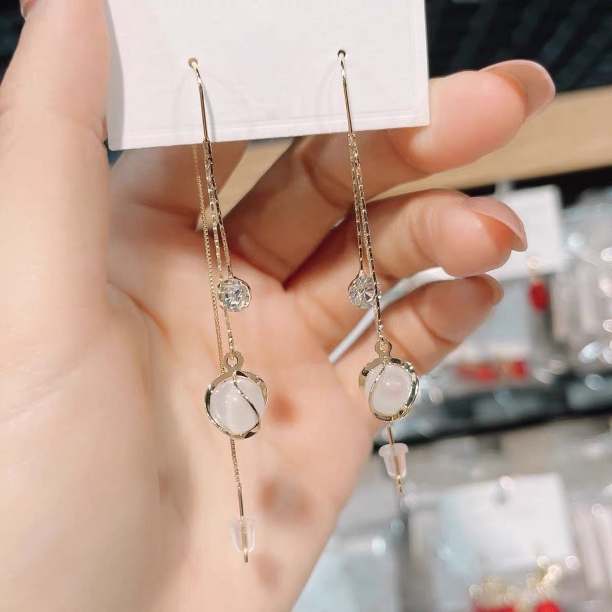 Customer photo review of Alani Earrings