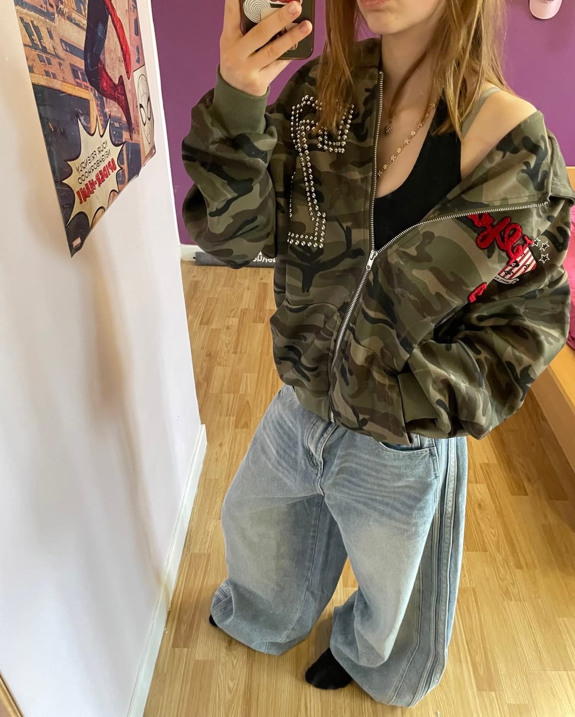 Customer photo review of Aelfric Eden Camo Zip Up Hoodie