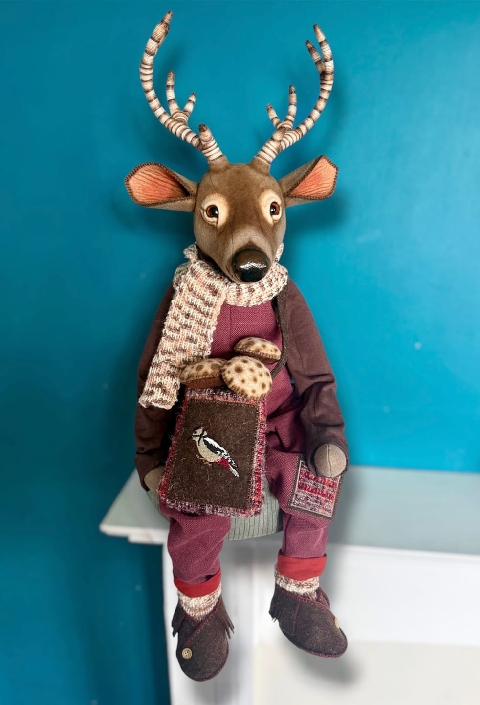 Customer photo review of Deer Doll PDF Pattern  Approx 46cm Seated (Including Antlers)