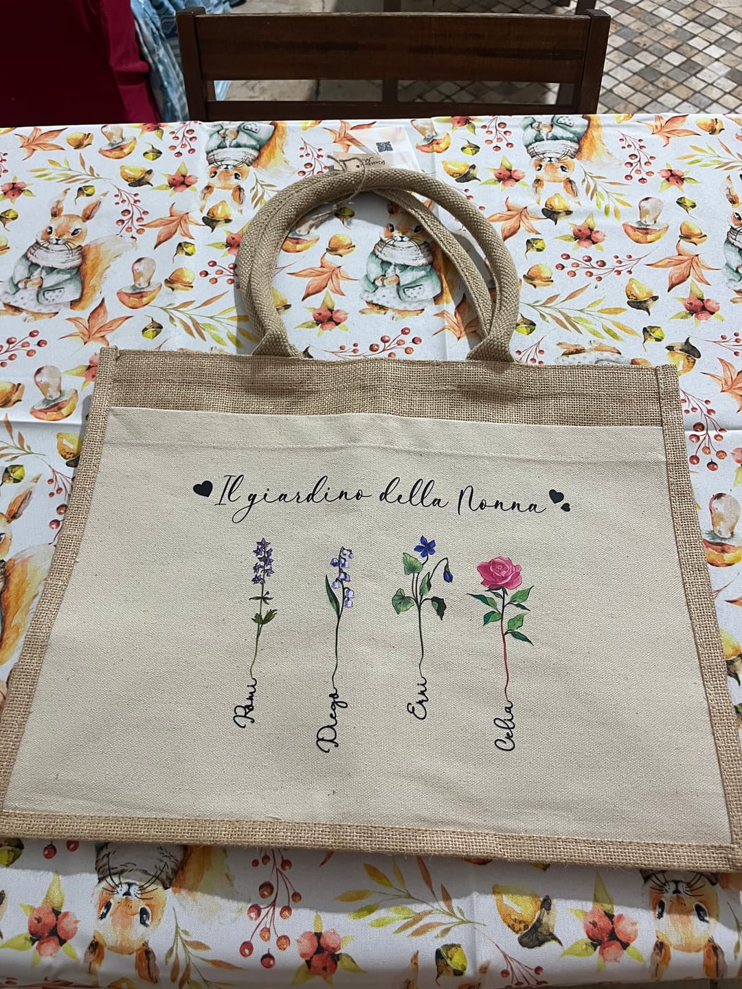 Customer photo review of Il giardino della nonna - Borsa per nonni