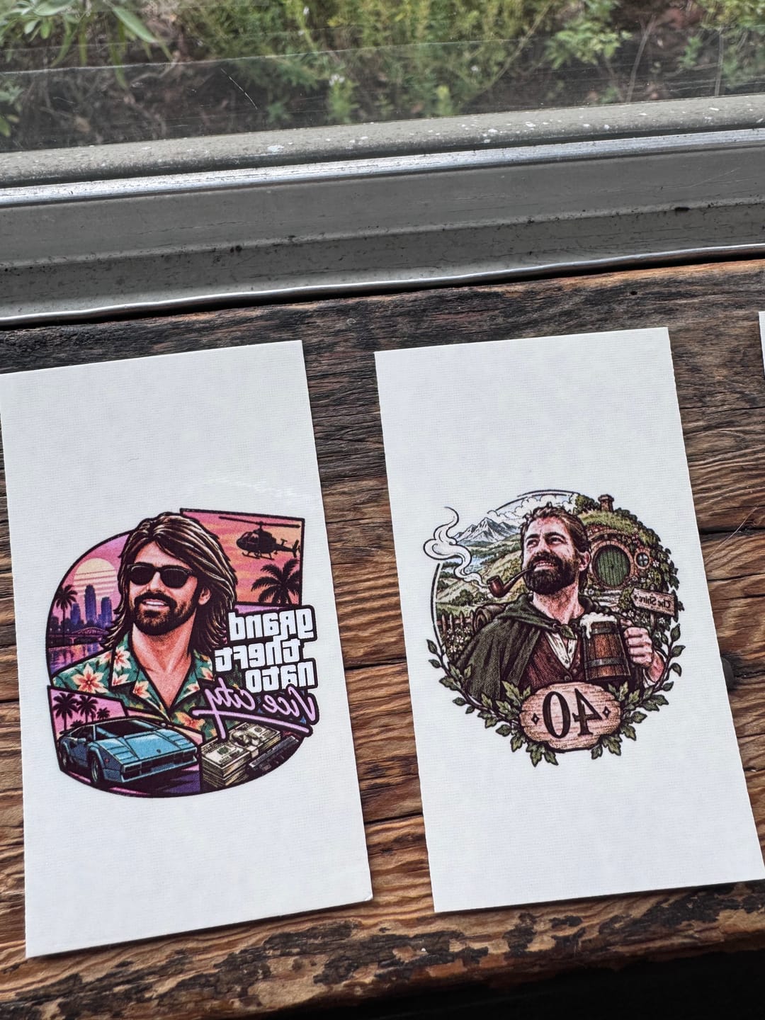 Customer photo review of Custom Photo Temporary Tattoo