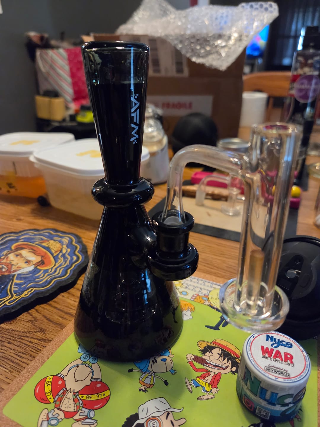 Customer photo review of 7.5" AFM Double Double Glass Mini Dab Rig