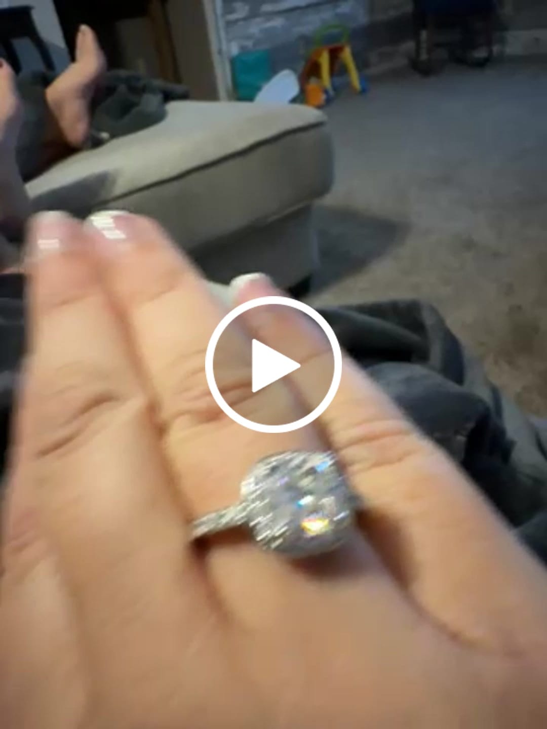 Customer video review of Halo Cushion Cut CZ Ring in Sterling Silver