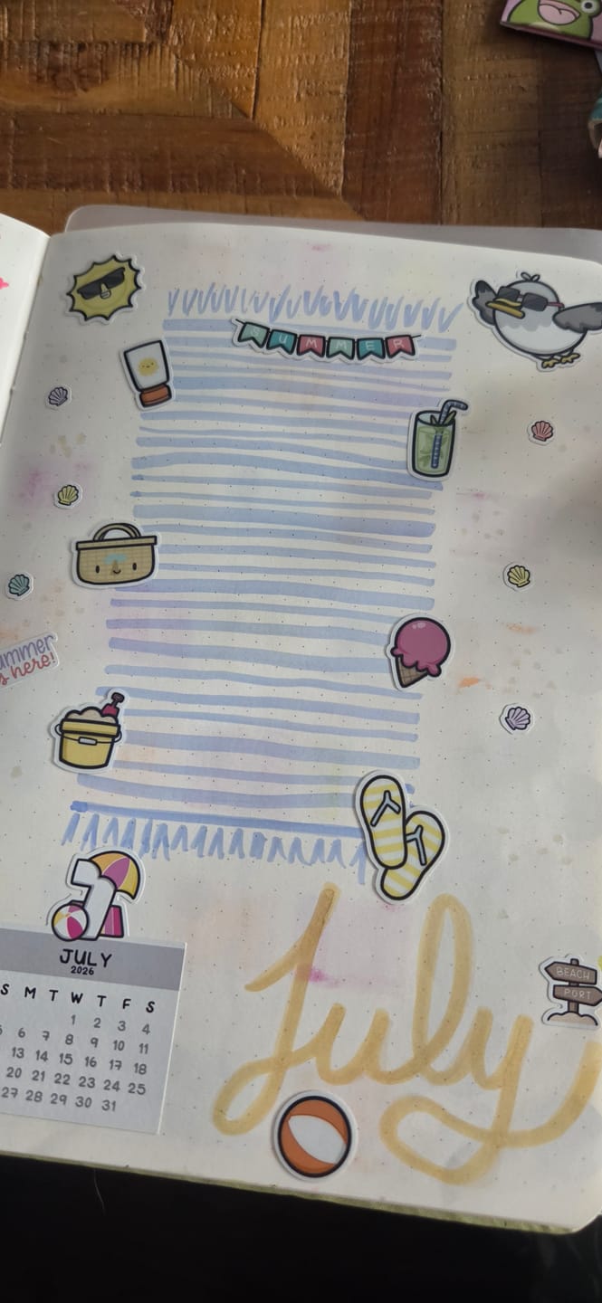 Customer photo review of Beach Time Sticker Set