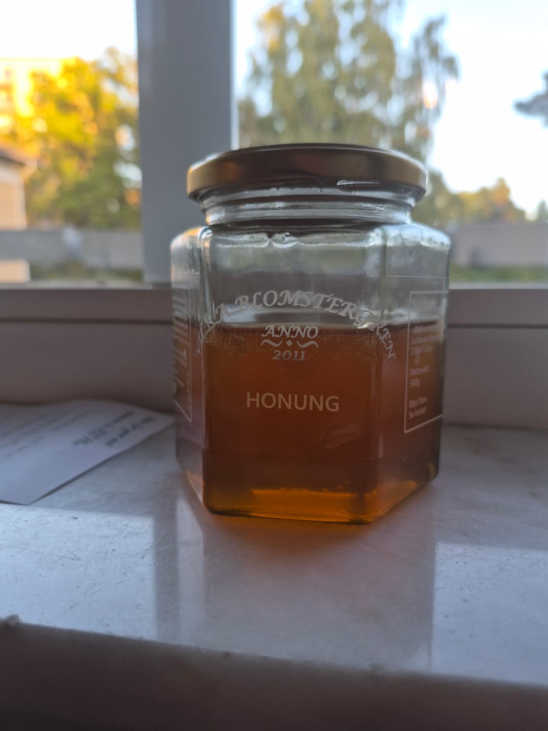 Customer photo review of Flytande honung 500 g – Svensk honung direkt från biodlare
