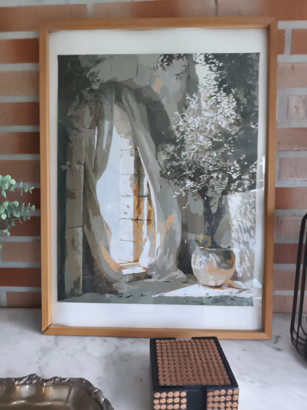 Customer photo review of The Stone Archway | Paint by Number