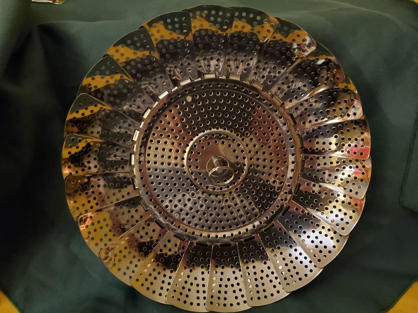 Customer photo review of SteamBloom™ Folding Steamer Basket: Turns Any Pot Into a Steamer