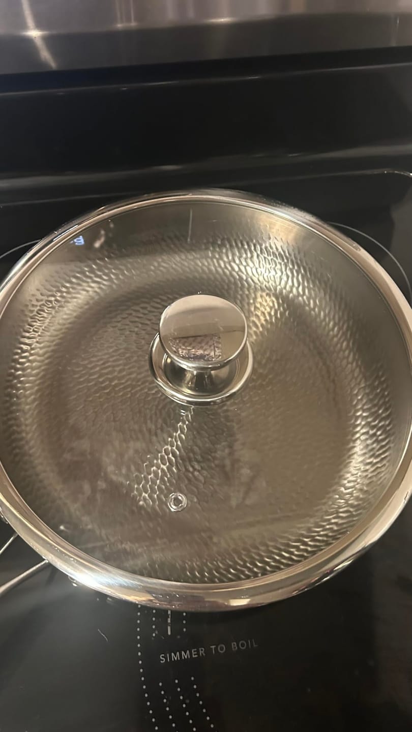 Customer photo review of Pure Titanium Non-Stick Frying Pan