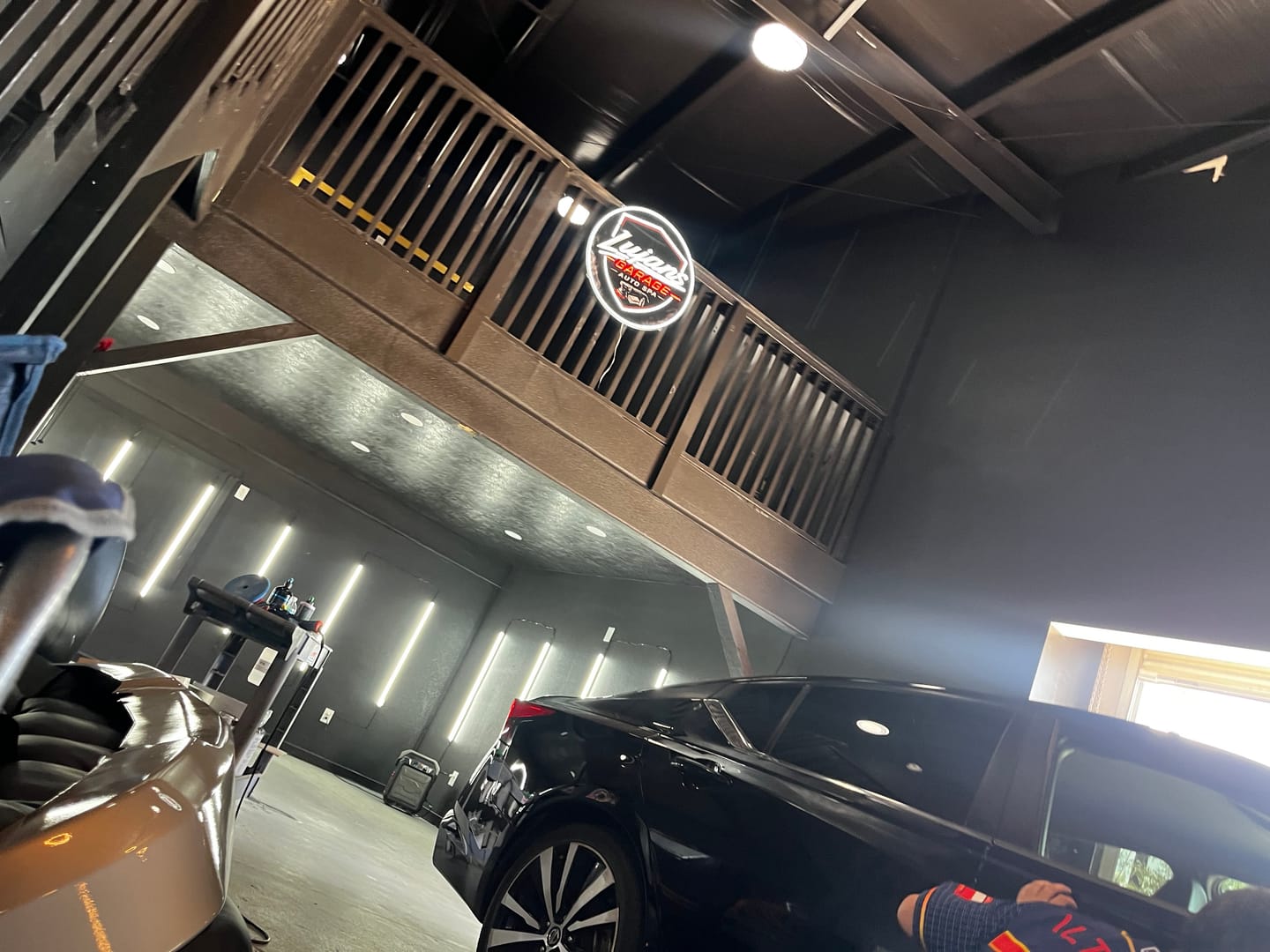 Customer photo review of Lujans Garage | LED Neon Sign