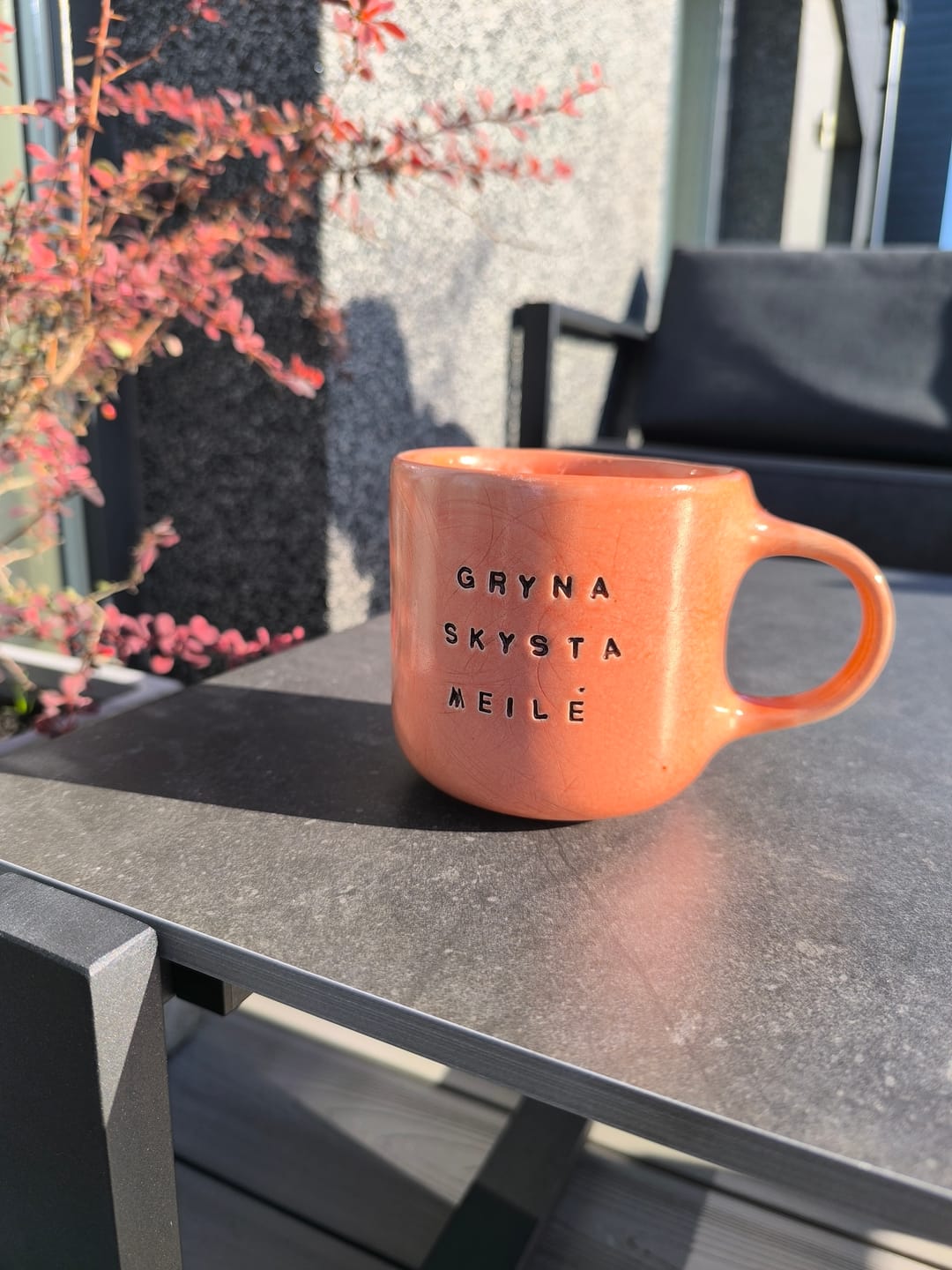 Customer photo review of Big stoneware mug