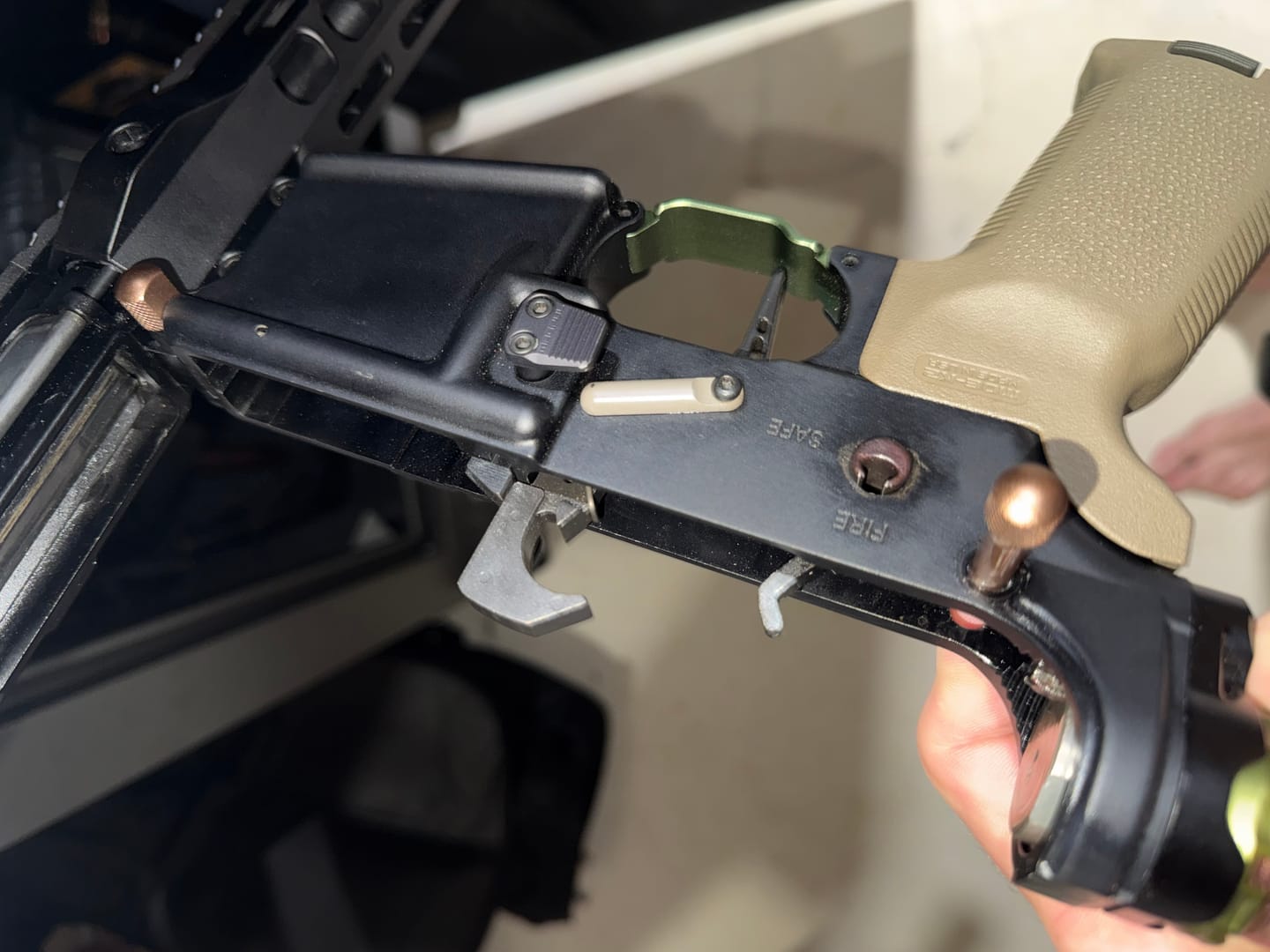 Customer photo review of 100% USA Made Super Safety with Flat Trigger – On Sale $89.99